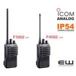 Icom F3002 (VHF) & F4002 (UHF) Analog Håndholdt Terminal