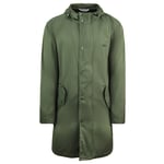 Lacoste Long Sleeve Zip Up Dark Green Mens Water-Repellent Jacket BH3927 SJT