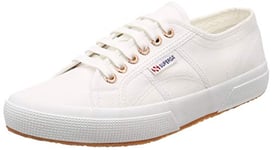 Superga 2750-cotu Unisex Adult's Low-Top Gymnastics Shoes, White White Rose Gold C69, 8.5 UK (42.5 EU)White-Rose Gold, UK 8.5