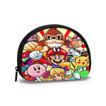 Super Smash Bros Mario légende de Zelda Kirby Shell Forme Sacs Portables Pochette d'embrayage Voyage Sac de Toilette étanche Bande Fermeture éclair