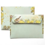 Galleri Paper Kuvert C6 - 10 st Gold Christmas 120 g