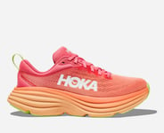 HOKA Bondi 8 Chaussures pour Femme en Coral/Papaya Taille 39 1/3 | Route