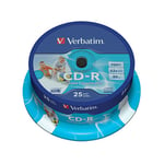 Verbatim CD-R - 700 Mo 52 X Spindle (paquet 25 unités)