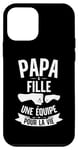 Coque pour iPhone 12 mini Papa Et Fille Une Équipe Pour La Vie Idée Fête Des Pères