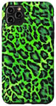 Coque pour iPhone 11 Pro Max Imprimé léopard vert, motif animal unique inspiré de la jungle
