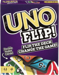 Pack of 2 Mattel Games UNO FLIP! Family Card Game for Adults, Teens & Kids