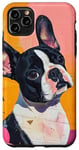 Coque pour iPhone 11 Pro Max Collages rétro rêveurs avec un chien heureux bouledogue animal mammifère