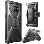 i-Blason Prime Series Case for Galaxy S7, Kickstand Heavy Duty Dual Layer Holster Cover with Locking Belt Swivel Clip for Samsung Galaxy S7 2016 Release (Black)