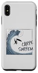 Coque pour iPhone XS Max Carpe Surfem ! Saisis la grosse vague ! Wipeout Surf Irony