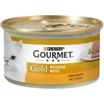 Purina Gourmet Gold Mousse Alimentaire Humide pour Chats avec Foie, 24 boîtes de 85 g