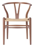 CH24 Y-Chair - Lacquered Mahogany/Nature