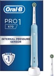 Oral-B Pro 1 Electric Toothbrushes For Adults With Pressure Sensor, Mothers Day