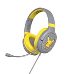 OTL Technologies PK0862 Pokémon Pikachu Grey Pro G1 Wired Gaming Headphones