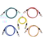 XLR till XLR Mikrofonkabel 3-polig Balanserad Skärmad XLR Hane till Hona Mic Kabel för Mic Mixerinspelning 1m/3.3ft