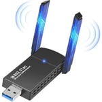 Leytn® Adaptateur USB WiFi Clé USB WiFi 5G/2.4G 1300Mbps Récepteur wifi usb avec Antenne pour PC Ordinateur