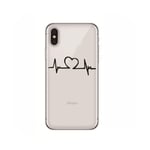 Surprise S Cute Doctor Nurse Heart Beat Phone Case Coque For Iphone 11 Pro Xs Max Se2020 Xr X 8 7 6Plus Soft Silicone Clear Tpu Back Cover-Qn15058-For Iphone 11
