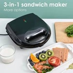 3 In 1 Maker 800W Efficient Prevents Stick Removable Plate Waffle SD