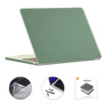 Macbook Air 15 (2023) - ENKAY cover til front og bagside - Inkl. Beskyttelsfilm til tastatur - Grøn