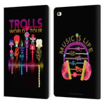 Head Case Designs Officially Licensed Trolls World Tour Artwork Key Art Leather Book Wallet Case Cover Compatible With Apple iPad mini 4
