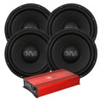 4-pack GAS MAX S1-15D2 med Bass Habit SE8000.1D1, baspaket