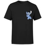 Disney Stitch Backside Men's T-Shirt - Black - L