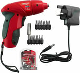 DEKTON 3.6V Electric Cordless Screwdriver with 12 Driver Bits Set Tool Kit new