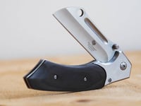 Wild Turkey - Håndlaget Razor Style Foldekniv - Svart