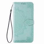 DOHUI Case for Sony Xperia L4, Premium PU Leather Flip Wallet Case with Kickstand Card Slots Magnetic Closure Protective Cover for Sony Xperia L4 (Green)