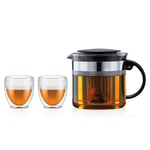 Bodum - BISTRO Nouveau Teapot 1 L + 2 Pavina Outdoor Mugs 0,25L