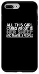 Coque pour iPhone 7 Plus/8 Plus Mouton amusant - This Girl Cares About Is Her Sheep