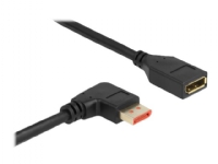 Delock - DisplayPort-förlängningskabel - DisplayPort (hane) högervinklad till DisplayPort (hona) - DisplayPort 1.4 - 2 m - 8K60 Hz (7680 x 4320) stöd - svart