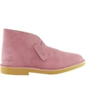 Clarks Desert Womens Pink Boots - Size UK 5