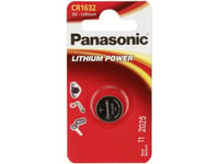 Panasonic Battery Lithium Power CR1632 140mAh 1 pc.