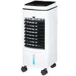 3 i 1 mobil luftkonditionering med luftfuktning vattenkylning 60° oscillerande 4L luftkonditionering med 8h timer, vilolägen, 75
