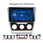 Art Jian GPS Sat Nav Navigation, for Skoda Octavia 2007-2014 Support Steering Wheel Control Bluetooth Hands-free Calling BT Multimedia Player