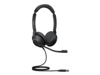 Jabra Evolve2 30 SE MS Stereo - Headset - på örat - kabelansluten - USB-A - ljudisolerande - Certifierad för Microsoft-teams