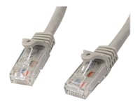 Startech.Com Cat6-Patchkabel Med Hakfria Rj45-Kontakter – 1 M, Grå - Patch-Kabel - Rj-45 (Hane) Till Rj-45 (Hane) - 1 M - Utp - Cat 6 - Hakfri - Grå
