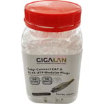 Modulär kontakt Easy-Connect RJ45 Cat.6 UTP för mjuk/fast ledare
