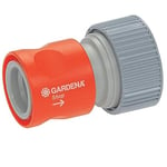 Gardena Pièce de transition système professionnelle avec Waterstop: Pièce de tuyau pour la connexion à l'extrémité du tuyau, adaptée à 19 mm (3/4 Pouce) - tuyaux (2814-20)
