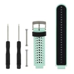 Tvåfärgat watch i silikon för Garmin Forerunner 230 / 235 / 620 / 630 / 735xt Black-green