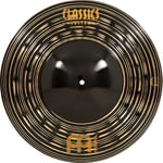 Meinl Cymbals Classics Custom Dark Big Bell Ride Heavy Cymbal 18 inch (Video) for Drum Set (45,72cm) B12 Bronze, Dark Finish, Made in Germany (CC18HBBDAR)