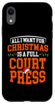 Coque pour iPhone XR Costume de Noël Amour Joueur de Basket-Ball Jeu de