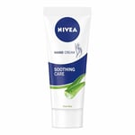 Nivea Soothing Hand Cream Aloe Vera 1x75ml - NEW UK 