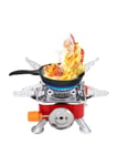 CMLLING Portable Gas Stove Outdoor Gas Stove，Outdoor Stove Camping Small Square Furnance Portable Cooking Foldable, Travel Hiking Picnic BBQ Cookware（only Stove）