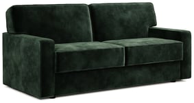 Jay-Be Linea Velvet 3 Seater Sofa Bed - Dark Green