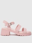 Schuh Taffy Heeled Sandal, Pink, Size 6 Older