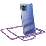 For Xiaomi Mi 11 Lite/5G/5G New Phone Case Cord Case Chain Case Purple