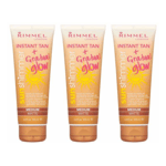 Rimmel Instant Tan Sun Shimmer Instant Tan & Gradual Glow - Medium Matte x3