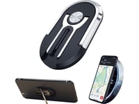 Strado Multifunktionell Fingerring Och Gallerhållare För Telefon (Svart)