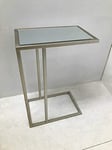 Interiors In Vogue Mirrored End Table Rectangle Furniture Home Decor Venetian Bedside Bedroom Metal Glass Side Sofa Table